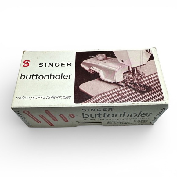 Vintage 1960 Singer Buttonholer Sewing Machine Attachment No. 489500 or 489510 - Picture 8 of 10